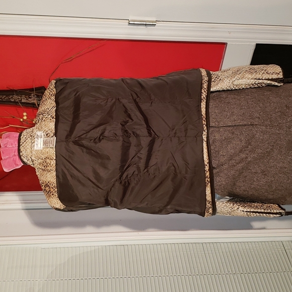 FF 💘MAX STUDIO VINTAGE ANIMAL PRINT HOBO SOHO CHIC BLAZER JACKET COAT - Picture 13 of 17